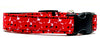 Marimekko Flowers dog collar handmade adjustable buckle collar 5/8" wide narrow Petcollarshandmade