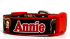Annie dog collar handmade adjustable buckle collar 1"wide or leash movie Petcollarshandmade