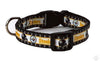 Steelers dog collar handmade adjustable buckle collar 5/8" wide or leash Petcollarshandmade