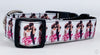 Dirty dancing dog collar Handmade adjustable buckle collar 1" wide or leash