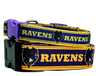 Ravens dog collar handmade adjustable buckle football 1" or 5/8" wide or leash Petcollarshandmade