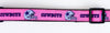 Dallas Cowboys dog collar handmade adjustable 1" or 5/8" wide or leash pink Petcollarshandmade