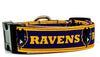 Ravens dog collar handmade adjustable buckle football 1" or 5/8" wide or leash Petcollarshandmade