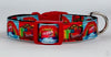 Skittles dog collar handmade adjustable buckle collar 5/8" wide or leash  Petcollarshandmade