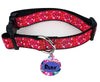 Marimekko Flowers dog collar handmade adjustable buckle 1"or 5/8" wide or leash Petcollarshandmade
