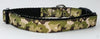Camo dog collar handmade adjustable buckle collar 5/8" wide or leash fabric Petcollarshandmade