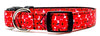 Marimekko Flowers dog collar handmade adjustable buckle collar 5/8" wide narrow Petcollarshandmade