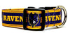 Ravens dog collar handmade adjustable buckle football 1" or 5/8" wide or leash Petcollarshandmade