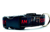 Scream dog collar handmade adjustable buckle collar 1" wide or leash horror Petcollarshandmade