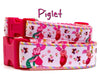 Pig Dog collar Winnie The Pooh handmade adjustable buckle 5/8" wide or leash