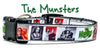 The Munsters dog collar handmade adjustable buckle 5/8" wide or leash TV show Petcollarshandmade
