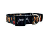 Metallica dog collar adjustable buckle collar 1" or 5/8"wide or leash Rock music Petcollarshandmade