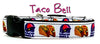 Taco Bell dog collar handmade adjustable buckle collar 1" or 5/8" wide or leash Petcollarshandmade
