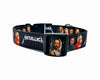 Metallica dog collar adjustable buckle collar 1" or 5/8"wide or leash Rock music Petcollarshandmade
