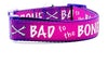 Bad To The Bone dog collar handmade adjustable buckle 1" or 5/8" wide or leash Petcollarshandmade