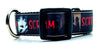 Scream dog collar handmade adjustable buckle collar 1" wide or leash horror Petcollarshandmade