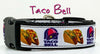 Taco Bell dog collar handmade adjustable buckle collar 1" or 5/8" wide or leash Petcollarshandmade