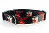 Rocky Horror Show dog collar handmade adjustable buckle collar 1" wide or leash Petcollarshandmade