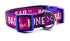 Bad To The Bone dog collar handmade adjustable buckle 1" or 5/8" wide or leash Petcollarshandmade