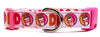 Dunkin Donuts Dog collar handmade adjustable buckle 5/8" & 1/2" wide or leash Petcollarshandmade