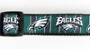 Eagles dog collar handmade adjustable buckle collar football 1" wide or leash Petcollarshandmade
