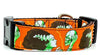Bride of Frankenstein dog collar handmade adjustable buckle 1" wide or leash