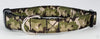 Camo dog collar handmade adjustable buckle collar 5/8" wide or leash fabric Petcollarshandmade
