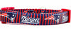 Patriots dog collar handmade adjustable buckle 5/8" wide or leash football Petcollarshandmade