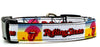 Rolling Stones dog collar handmade adjustable buckle collar 5/8" wide or leash Petcollarshandmade