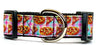 Pizza Party dog collar handmade adjustable buckle collar 1"wide or leash - Petcollarshandmades