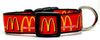 McDonald's dog collar handmade adjustable buckle 1"or 5/8" wide or leash Petcollarshandmade