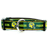 Packers Green Bay dog collar handmade adjustable buckle 1"or 5/8" wide or leash Petcollarshandmade