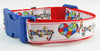 Autism Awareness dog collar handmade adjustable buckle collar 1 wide or leash - Petcollarshandmades