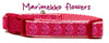Marimekko Flowers dog collar handmade adjustable buckle 1" or 5/8 wide or leash Petcollarshandmade