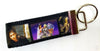 Beetlejuice Key Fob Wristlet Keychain 1 1/4"wide Zipper pull Camera strap - Petcollarshandmades