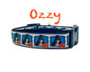 Ozzy Osbourne dog collar Rock N Roll handmade adjustable buckle 1" or 5/8"wide Petcollarshandmade