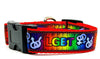 LGBT dog collar Handmade adjustable buckle collar 1" wide or leash - Petcollarshandmades