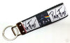 Pink Floyd Key Fob Wristlet Keychain 1"wide Zipper pull Camera strap handmade Petcollarshandmade