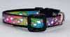 Rainbow Glitter cat or small dog collar 1/2" wide adjustable handmade bell or leash Petcollarshandmade