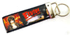 Elvira Key Fob Wristlet Keychain 1 1/4"wide Zipper pull Camera strap - Petcollarshandmades