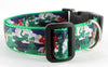 Gumby dog collar handmade adjustable buckle collar 1" wide leash Petcollarshandmade