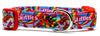 Skittles dog collar handmade adjustable buckle collar 5/8" wide or leash Petcollarshandmade