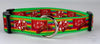 Kit Kat Candy dog collar handmade adjustable buckle 1" or 5/8" wide or leash Petcollarshandmade