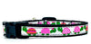 Turtles cat or small dog collar 1/2" wide adjustable handmade bell or leash Petcollarshandmade