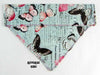 Butterflies Dog Bandana, Over the Collar dog bandana, Dog collar bandana, puppy - Petcollarshandmades