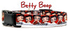 Betty Boop dog collar handmade adjustable buckle collar 5/8" wide or leash Petcollarshandmade