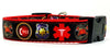 Rescue 911 Police dog collar handmade adjustable buckle collar 1" wide or leash - Petcollarshandmades