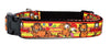 Garfield dog collar handmade adjustable buckle collar 5/8" wide or leash fabric Petcollarshandmade
