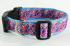 Paisley dog collar handmade adjustable buckle collar 1" wide or leash Petcollarshandmade