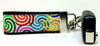 Swirls Key Fob Wristlet Keychain 1 1/4"wide Zipper pull Camera strap - Petcollarshandmades